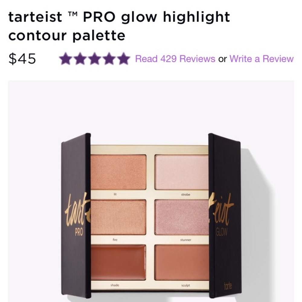 Tarte ProGlow and Contour Pallete never opened